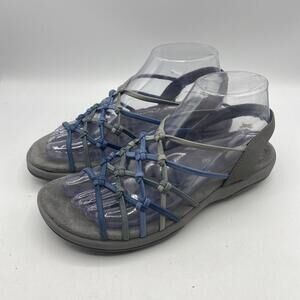 Skechers Reggae Slim Forget Me Knot Sandals Gray Women's Size  8